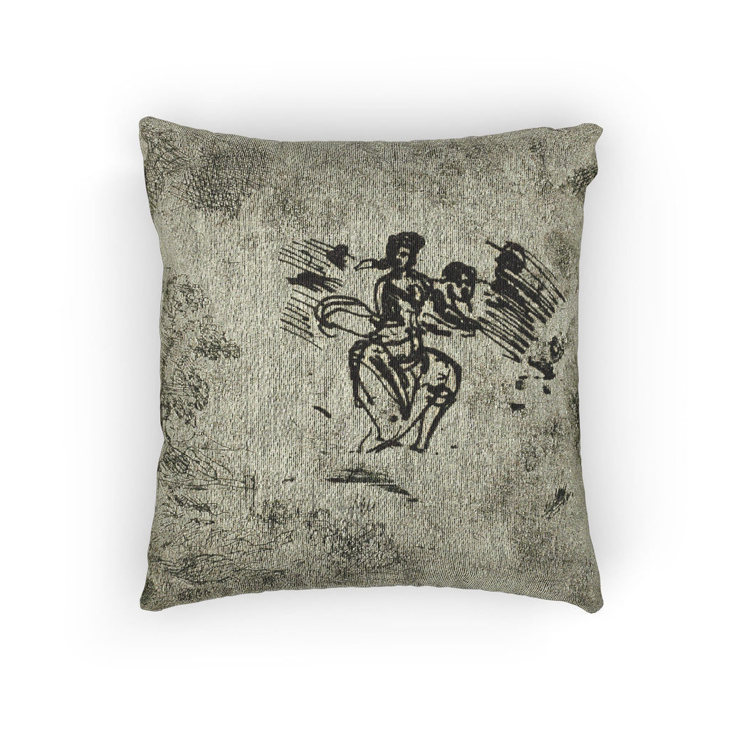 Claude Lorrain - Seated Woman and Other Sketches | Woven Pillow