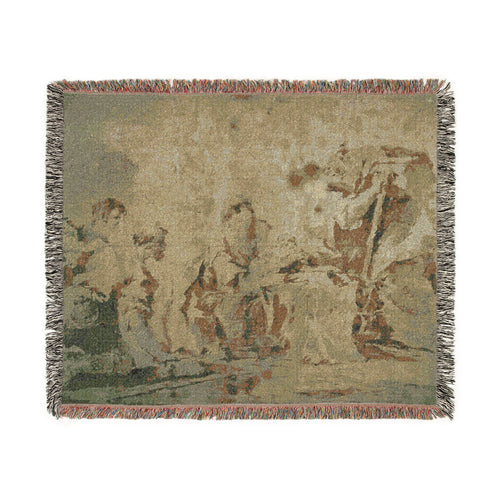 Adoration of the Shepherds Francesco Guardi Tapestry Blanket