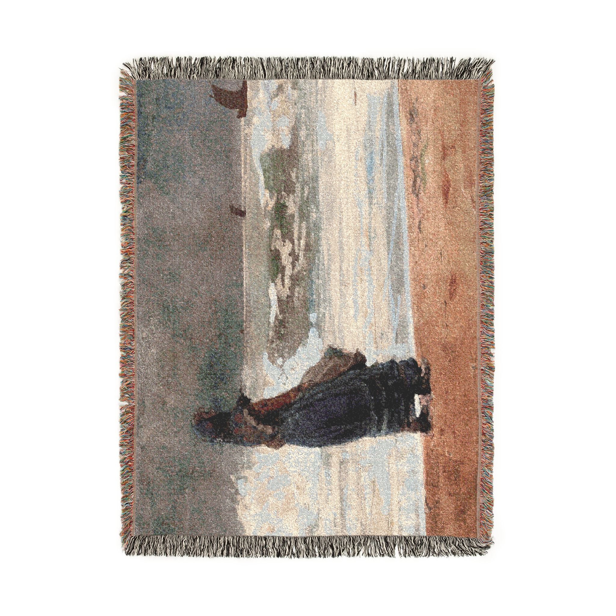 Winslow Homer - The Watcher, Tynemouth | Woven Tapestry Blanket