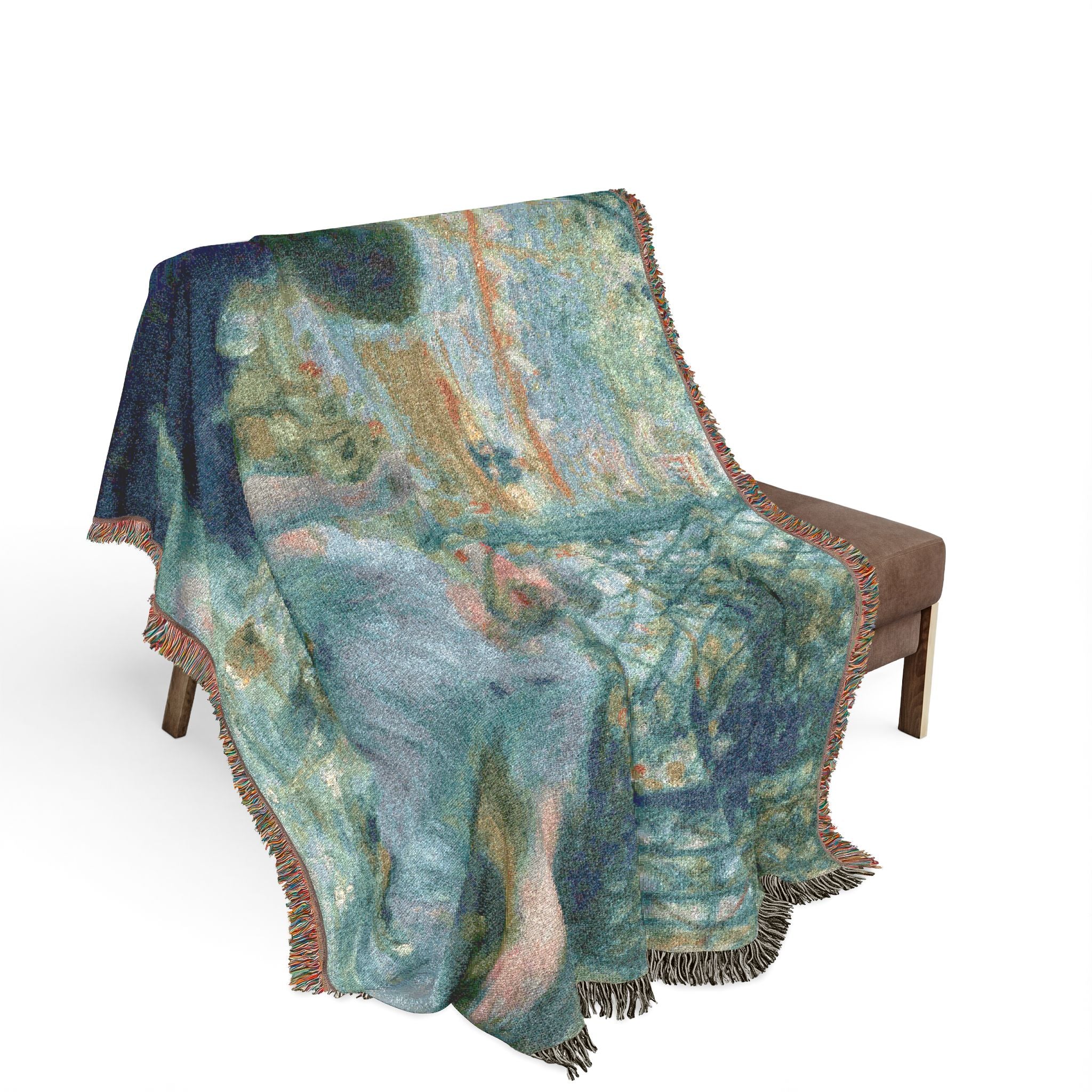 Lunch at the Restaurant Fournaise Pierre-Auguste Renoir Tapestry Blanket