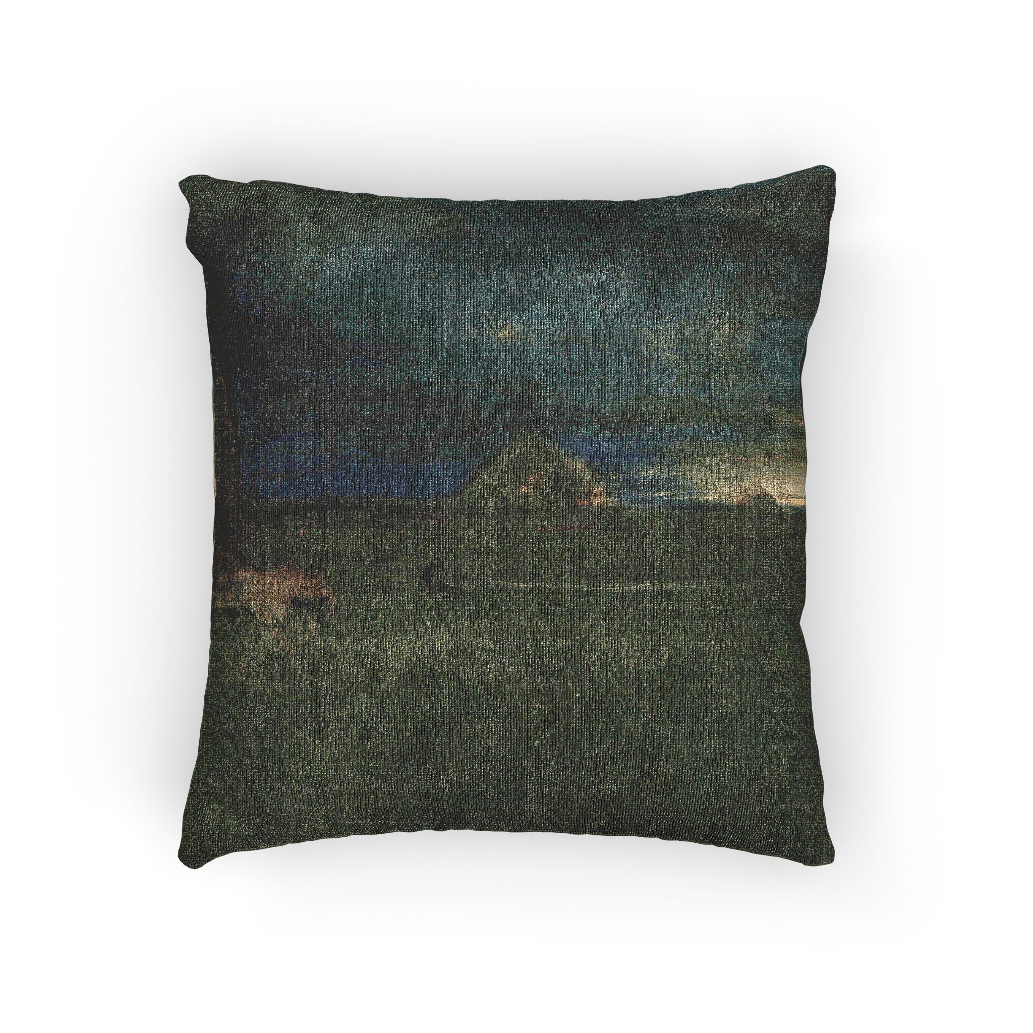 George Inness - The Lonely Farm, Nantucket | Woven Pillow