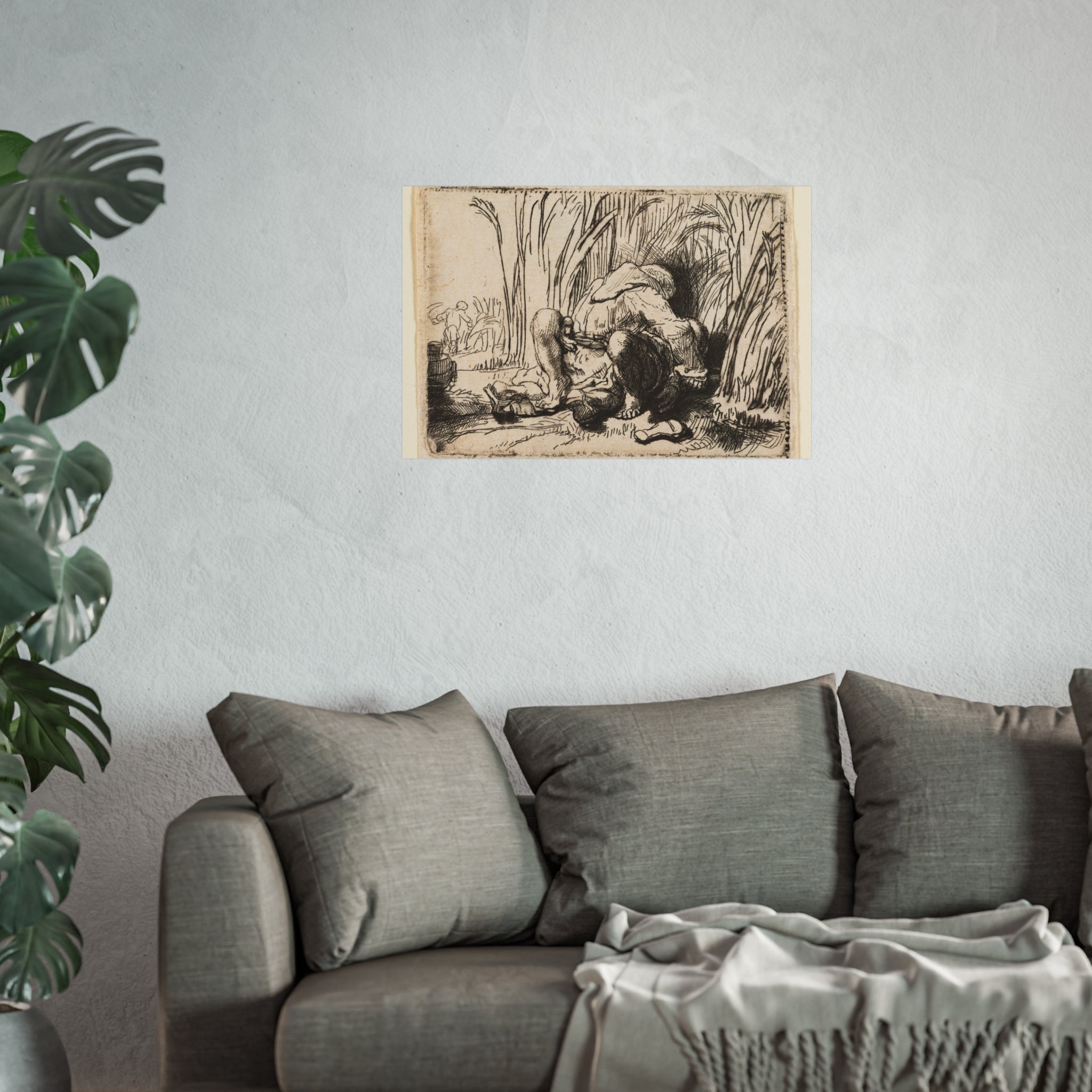Rembrandt van Rijn - The Monk in the Cornfield | Fine Art Poster