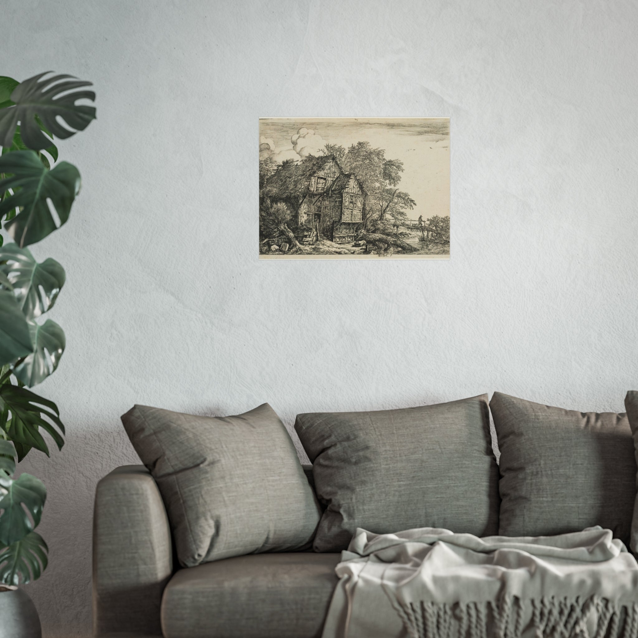 Jacob van Ruisdael - The Little Bridge | Fine Art Poster