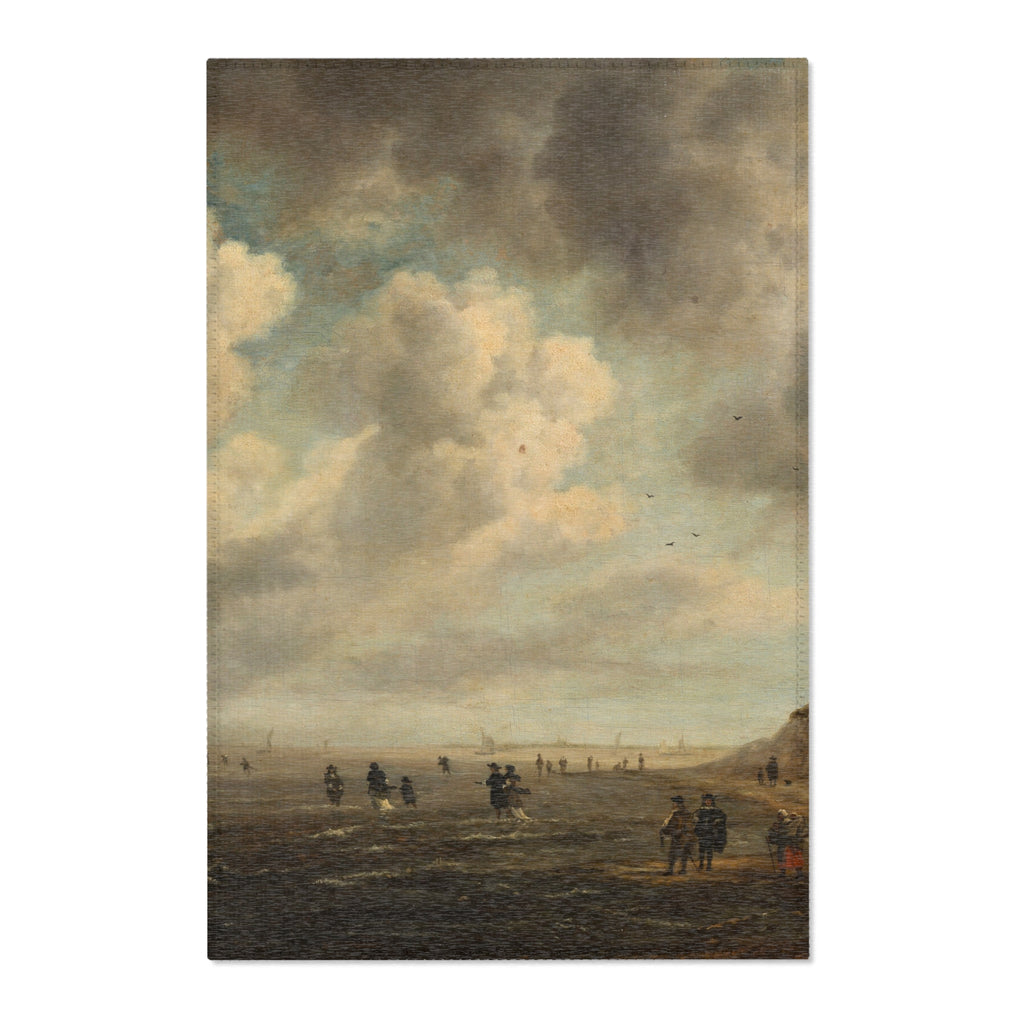 Naar Jacob van Ruisdael - Beach View - 154 - Mauritshuis | Area Rug