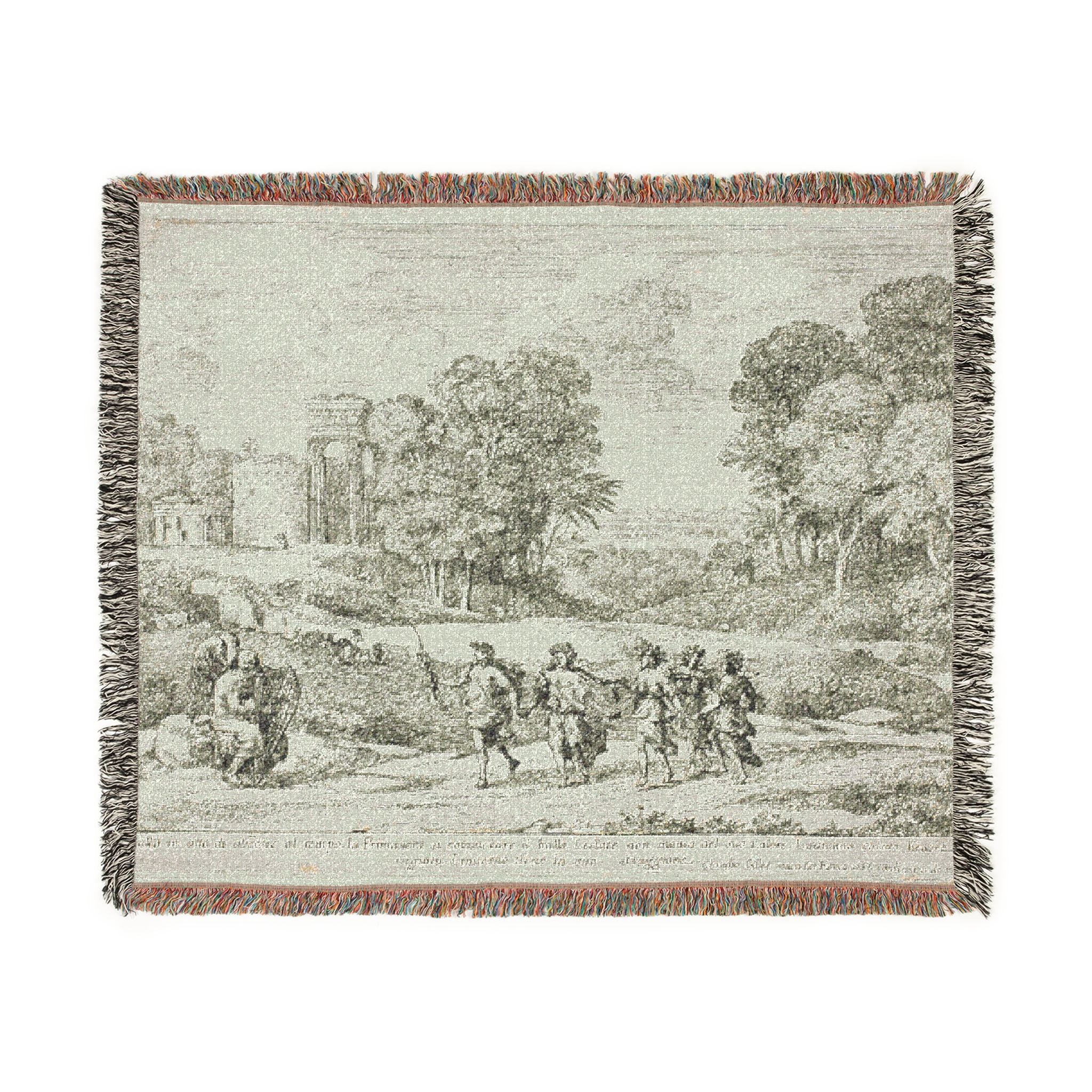 Claude Lorrain - Time, Apollo and the Seasons | Woven Tapestry Blanket
