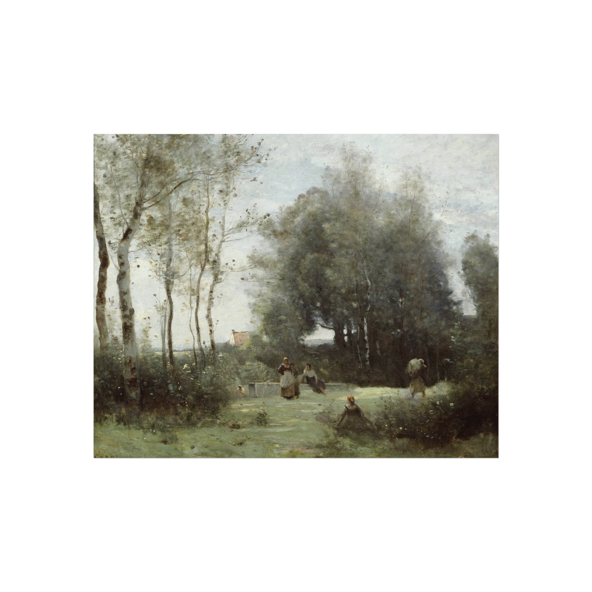 Arleux-Palluel, The Bridge of Trysts Camille Corot Fine Art Poster