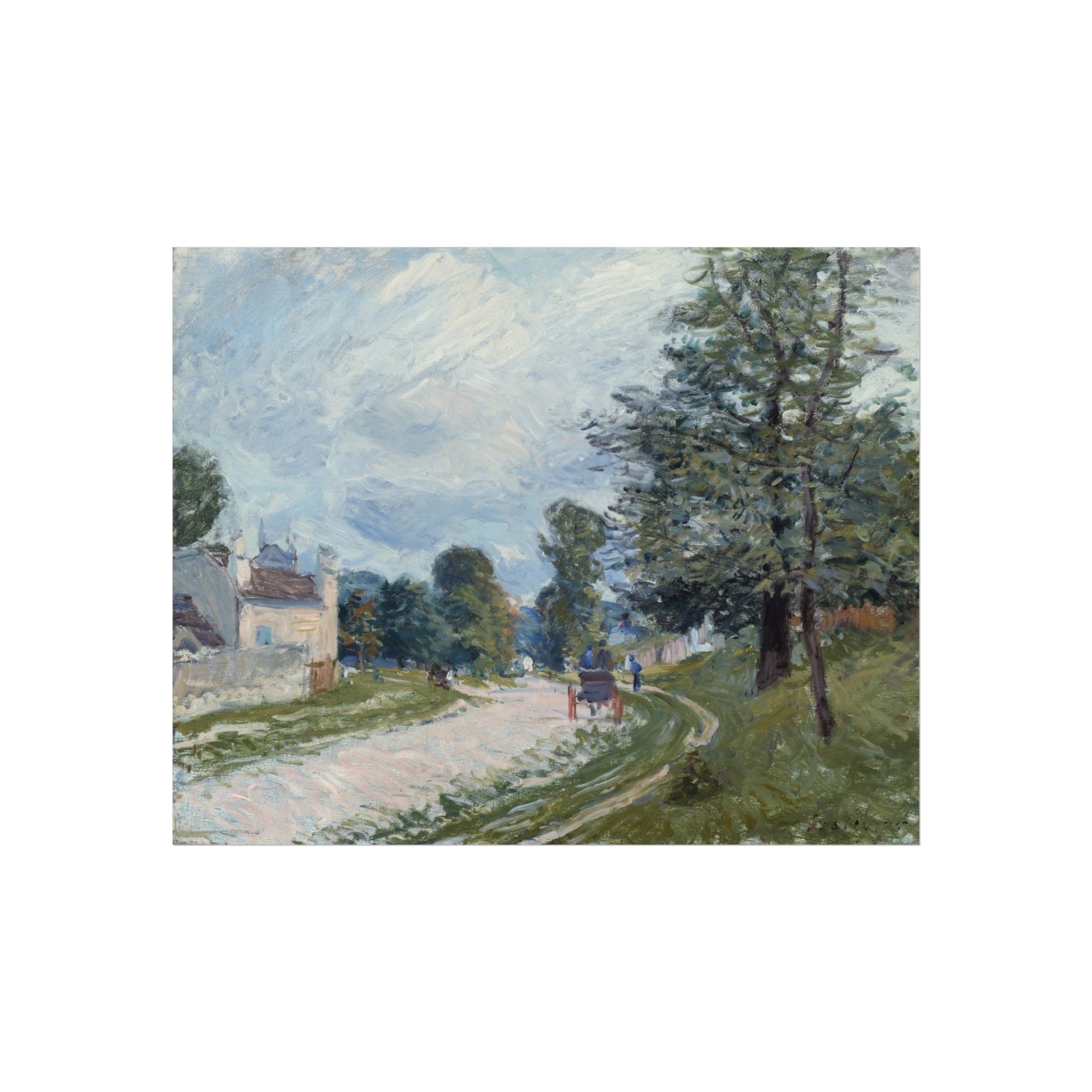 A Turn in the Road Alfred Sisley Fine Art Poster