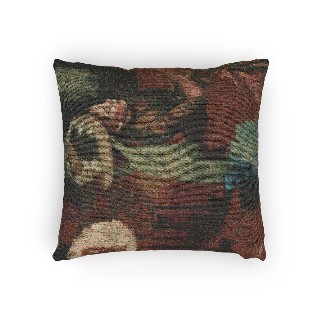Hilaire Germain Edgar Degas - The Millinery Shop | Woven Pillow