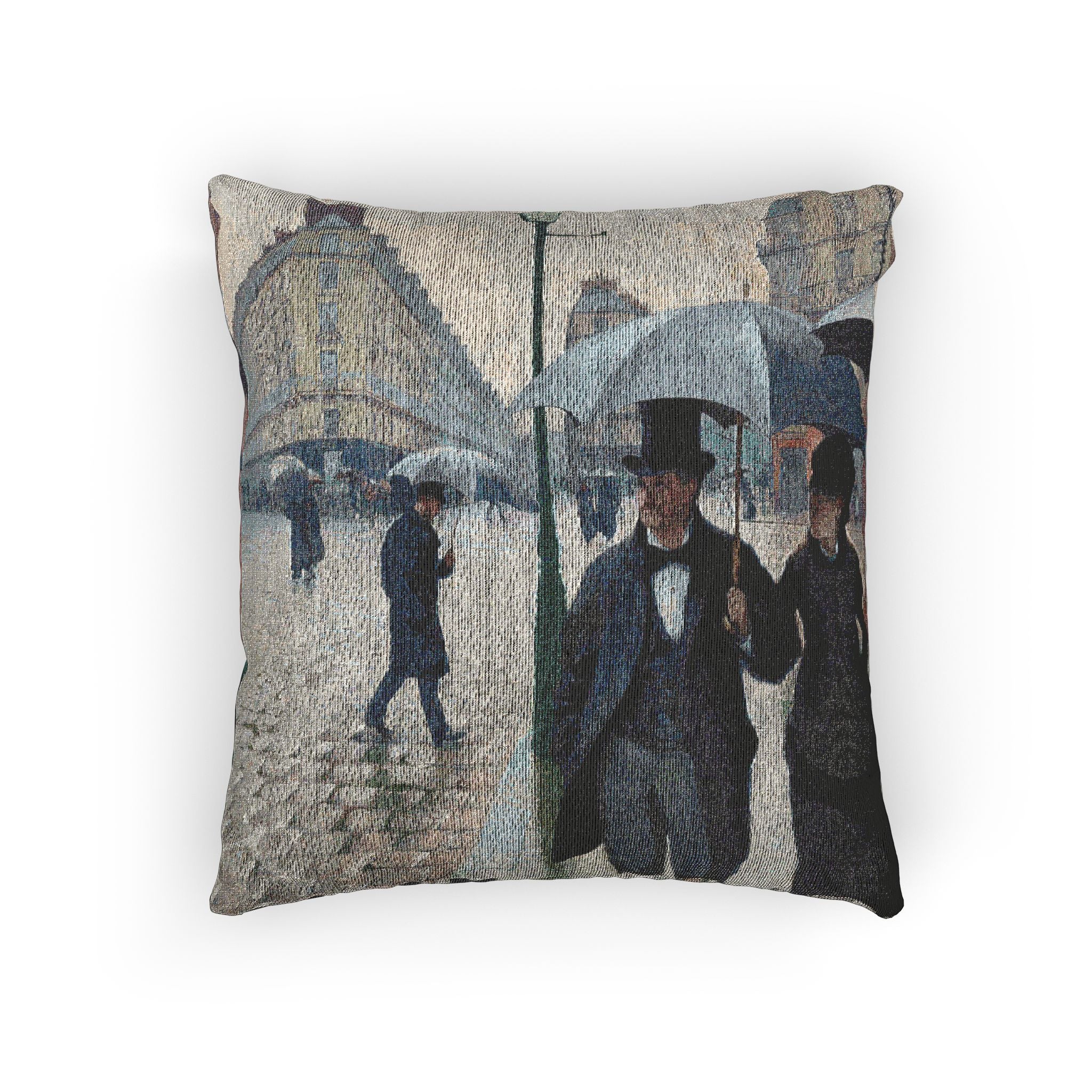 Gustave Caillebotte - Paris Street; Rainy Day | Woven Pillow