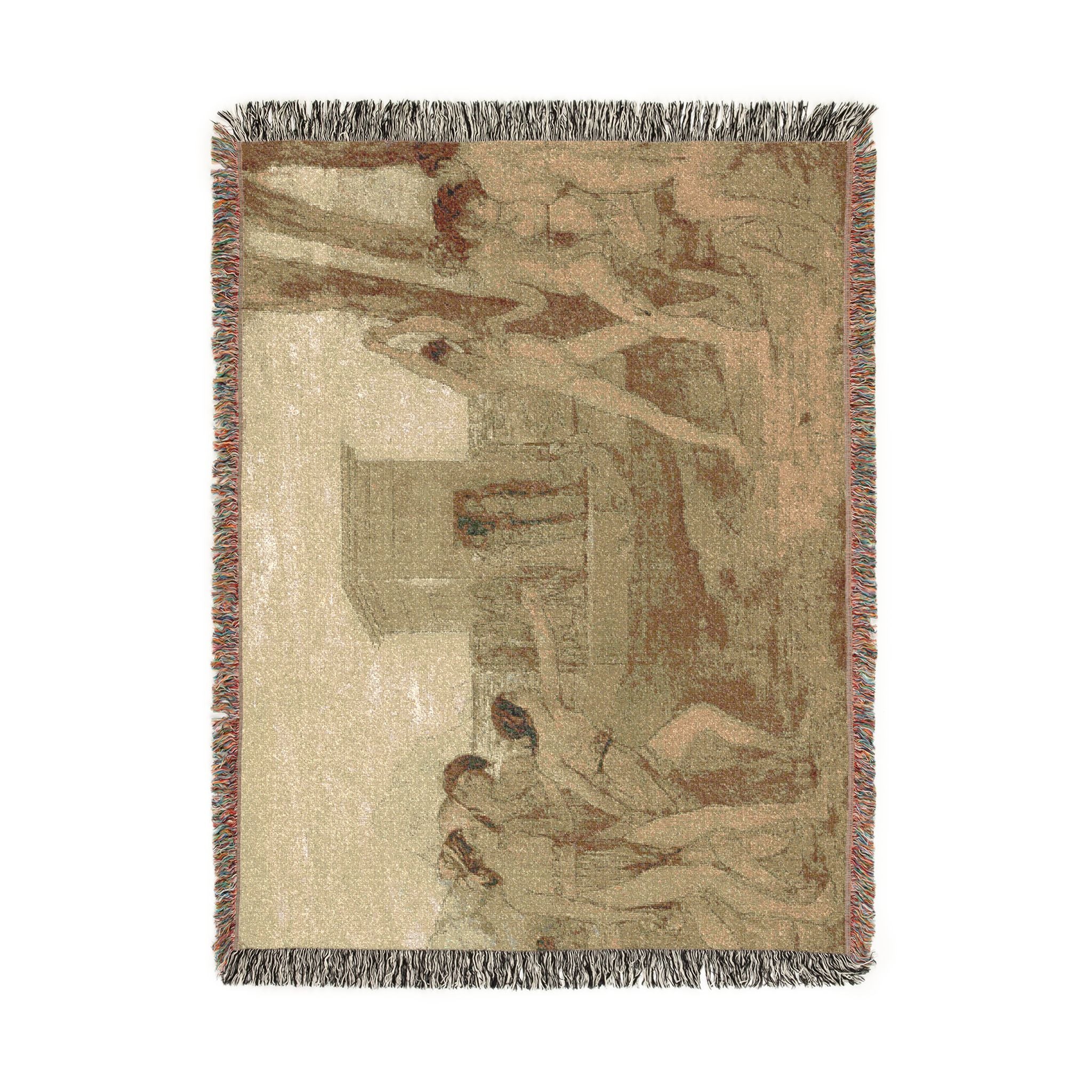 Hilaire Germain Edgar Degas - Young Spartan Girls Challenging Boys | Woven Tapestry Blanket