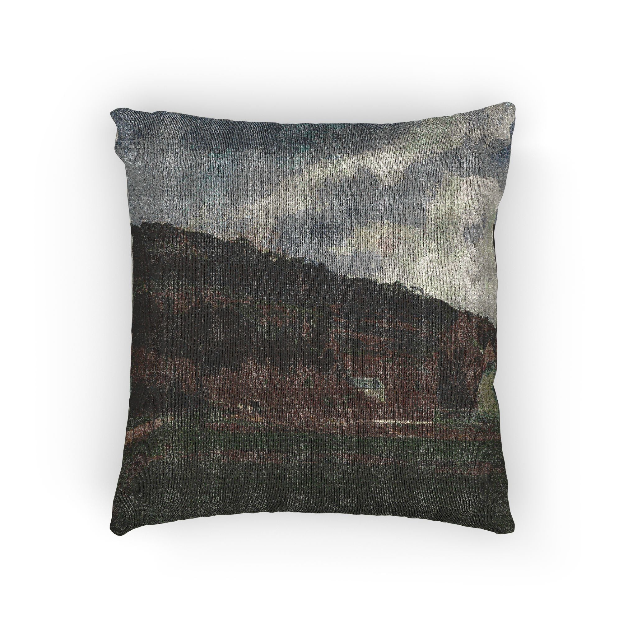 Camille Pissarro - The Banks of the Marne in Winter | Woven Pillow