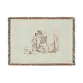 Giovanni Battista Tiepolo - The Rider Standing by His Horse, from Capricci | Woven Tapestry Blanket