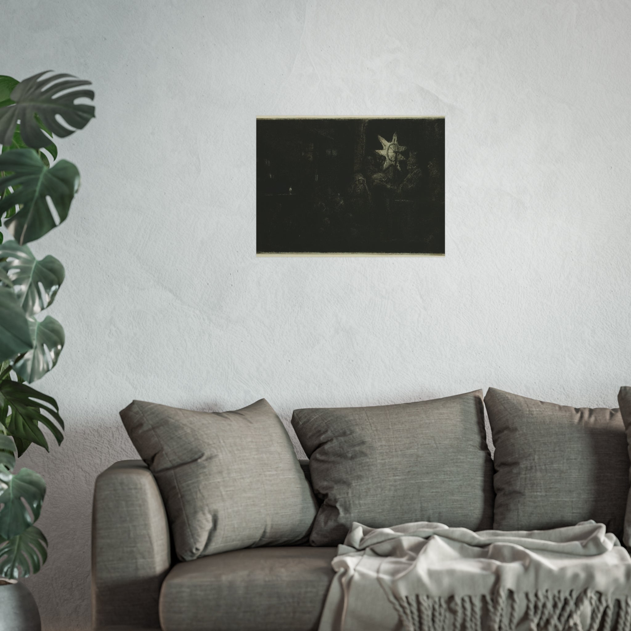 Rembrandt van Rijn - The Star of the Kings A Night Piece | Fine Art Poster