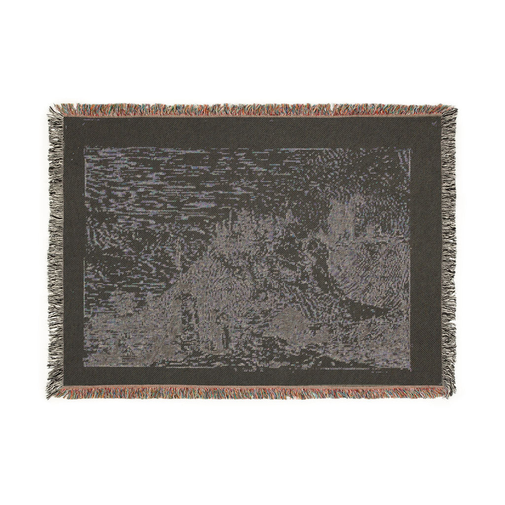 Canaletto - Landscape with the Pilgrim at Prayer, from Vedute | Woven Tapestry Blanket