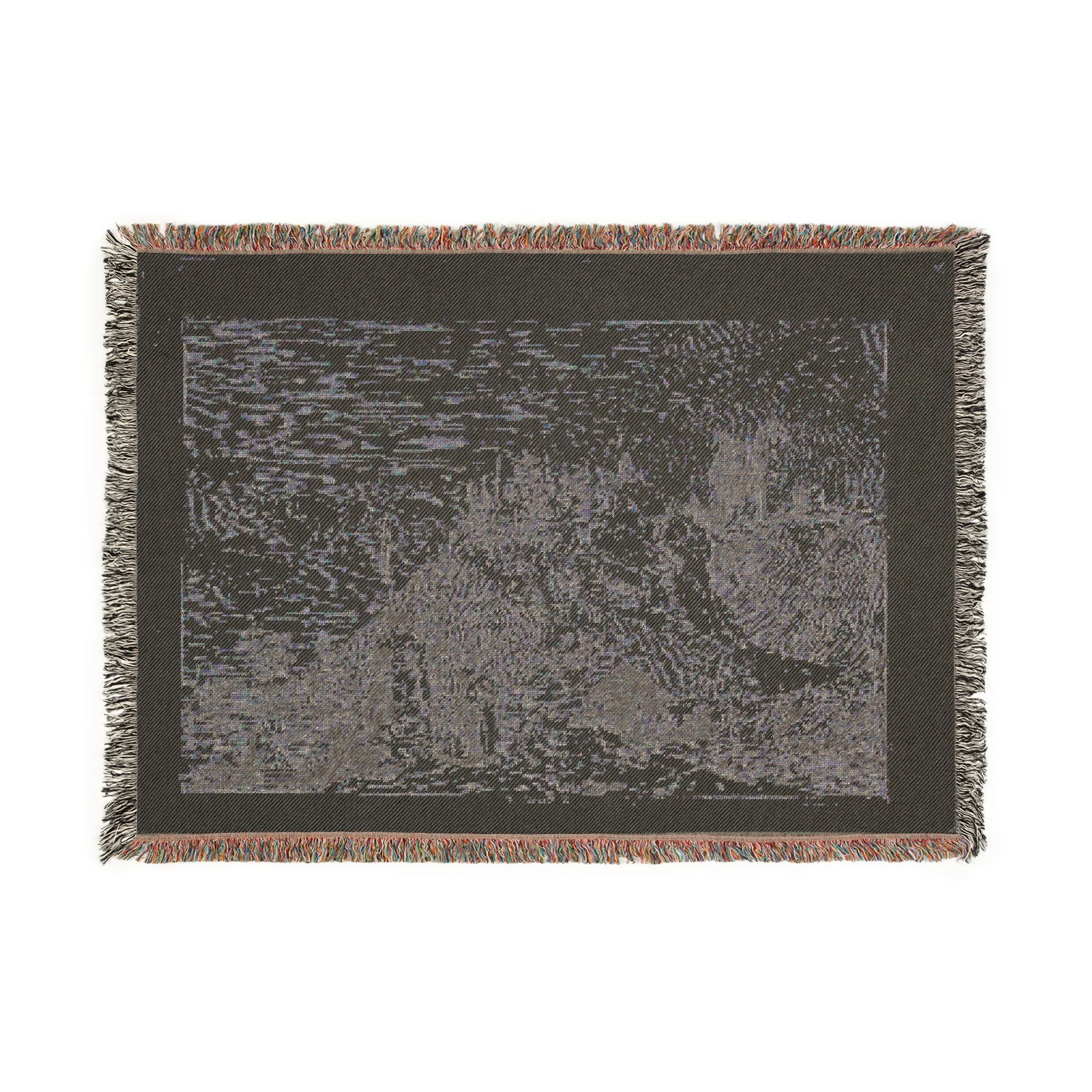 Canaletto - Landscape with the Pilgrim at Prayer, from Vedute | Woven Tapestry Blanket