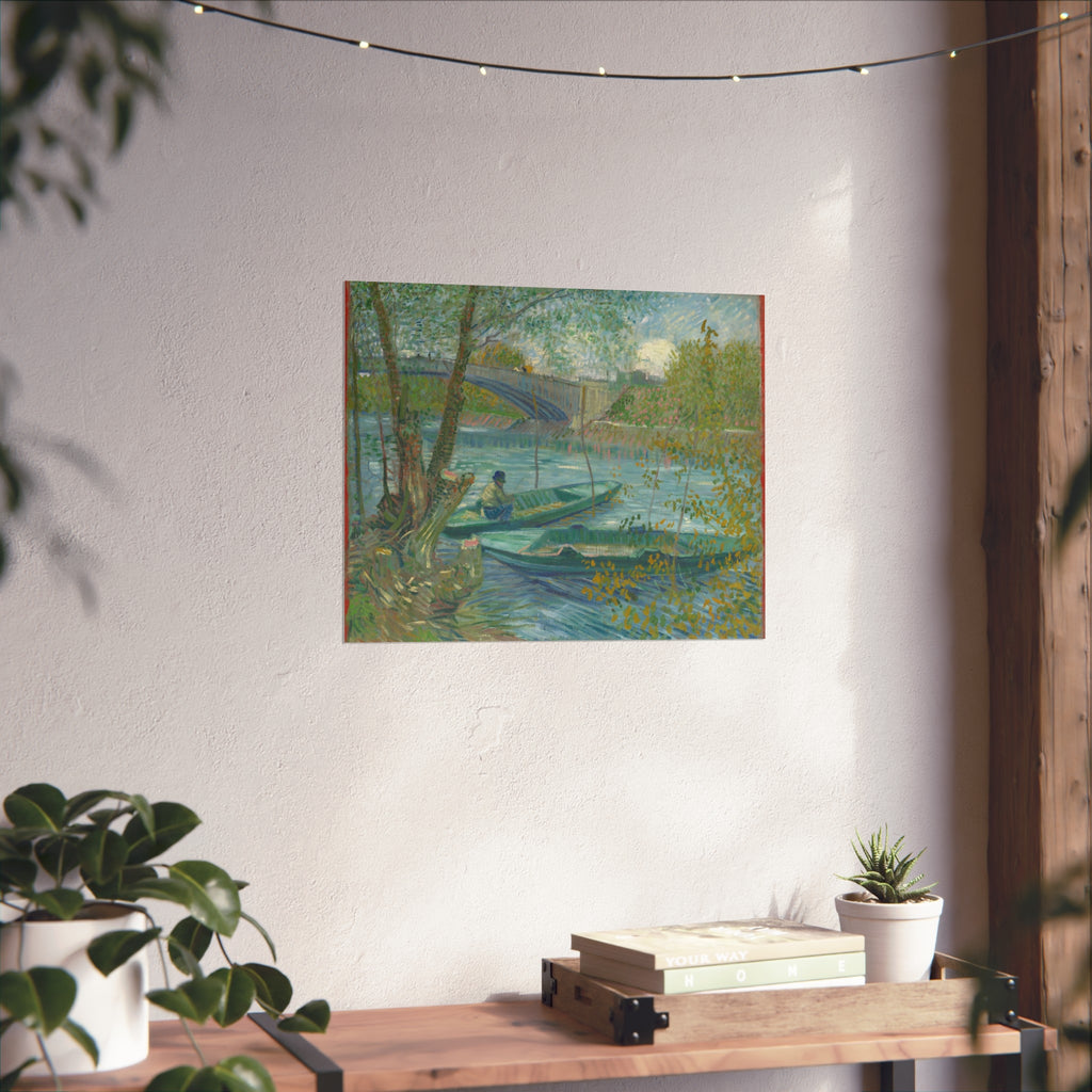 Vincent van Gogh - Fishing in Spring, the Pont de Clichy | Fine Art Poster