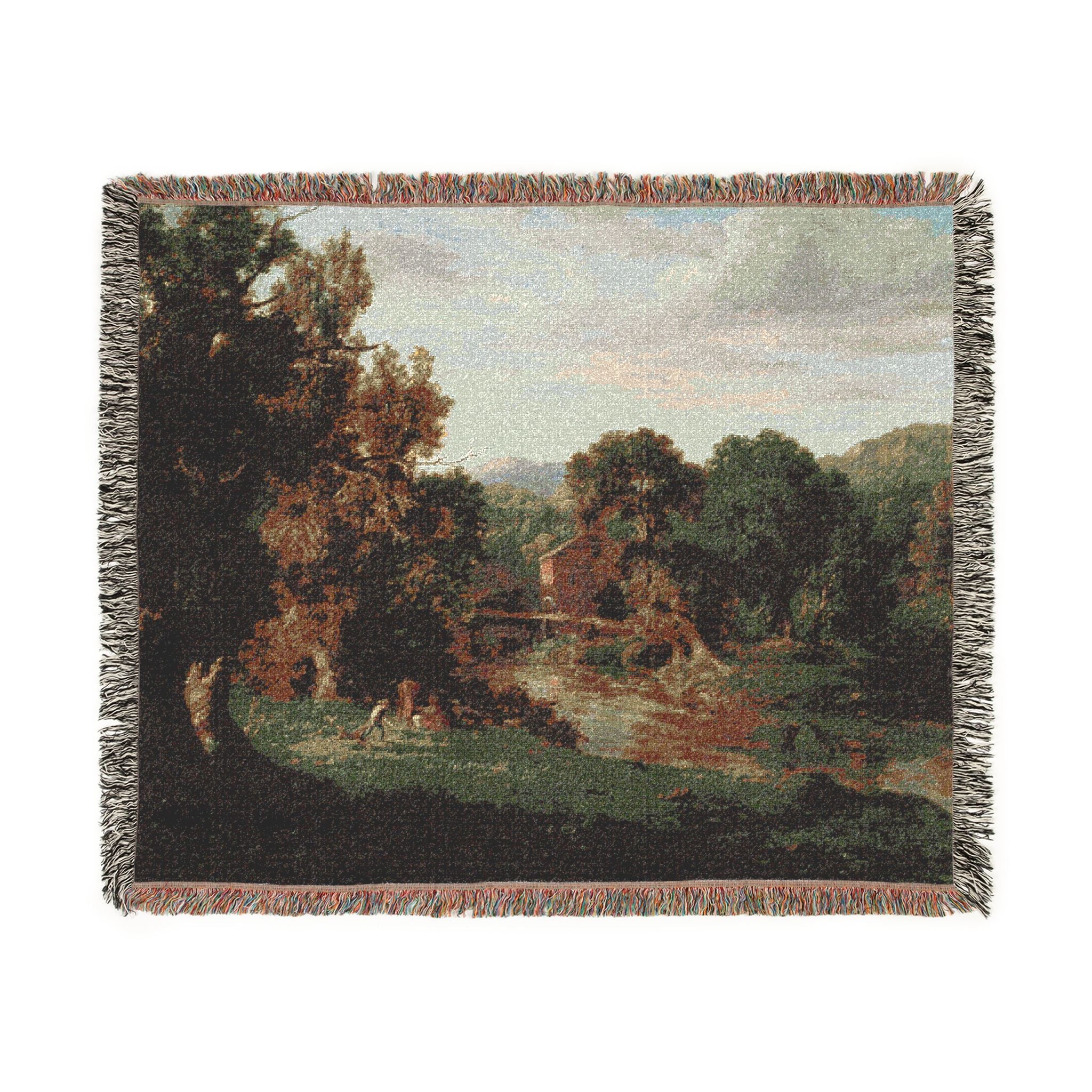 The Old Mill George Inness Tapestry Blanket