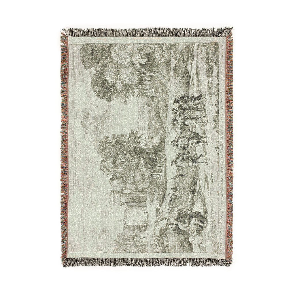 Claude Lorrain - Time, Apollo and the Seasons | Woven Tapestry Blanket