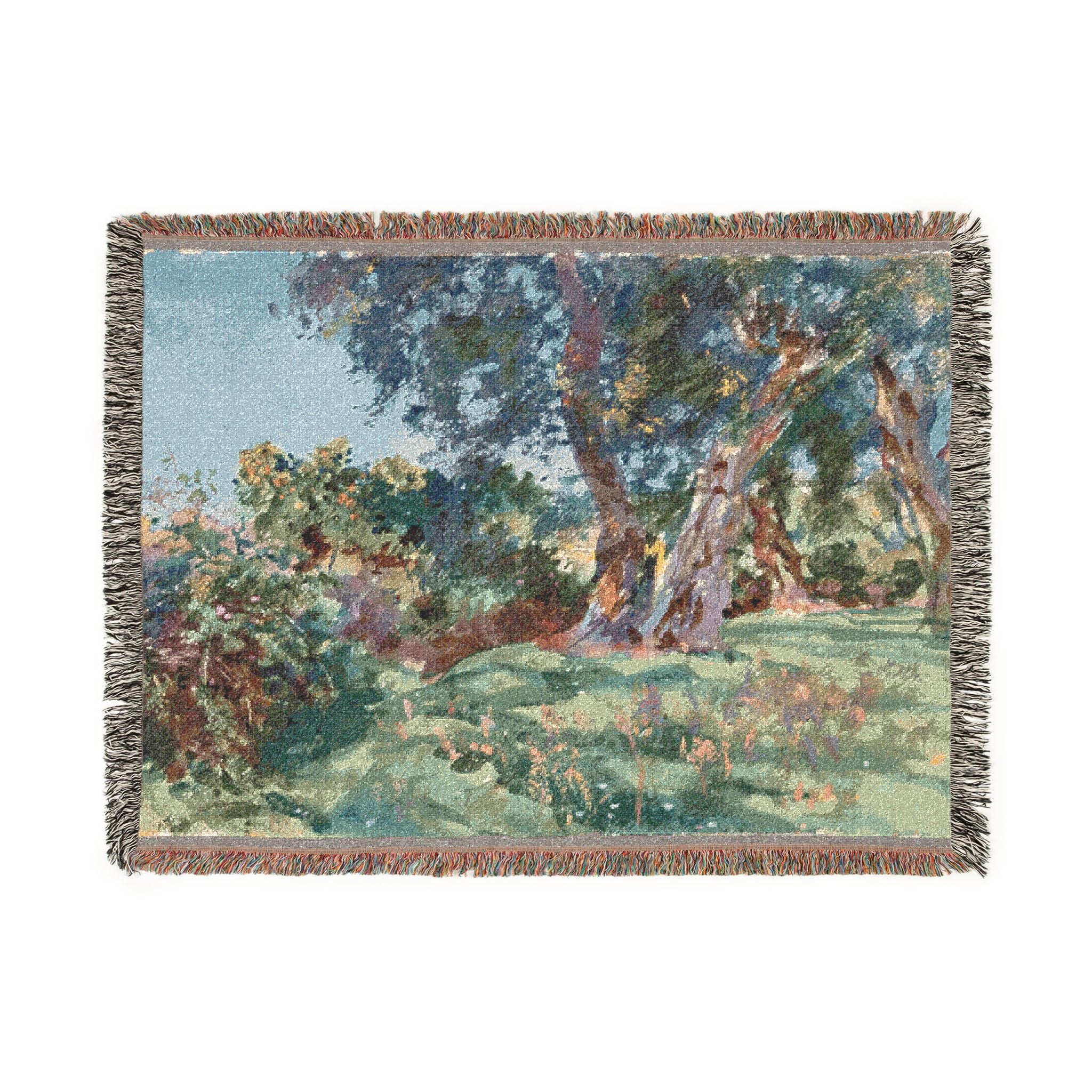 John Singer Sargent - Olive Trees, Corfu | Woven Tapestry Blanket