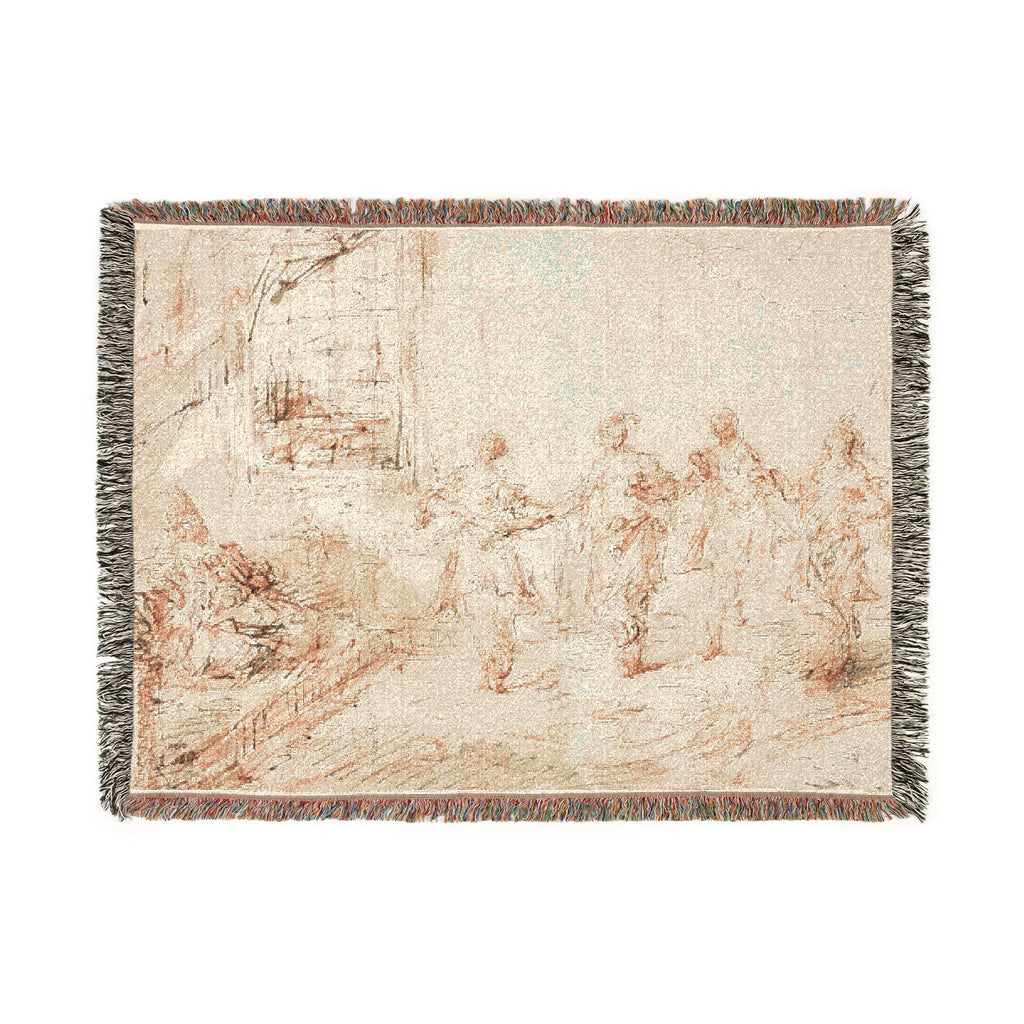Francesco Guardi - Harem Scene | Woven Tapestry Blanket
