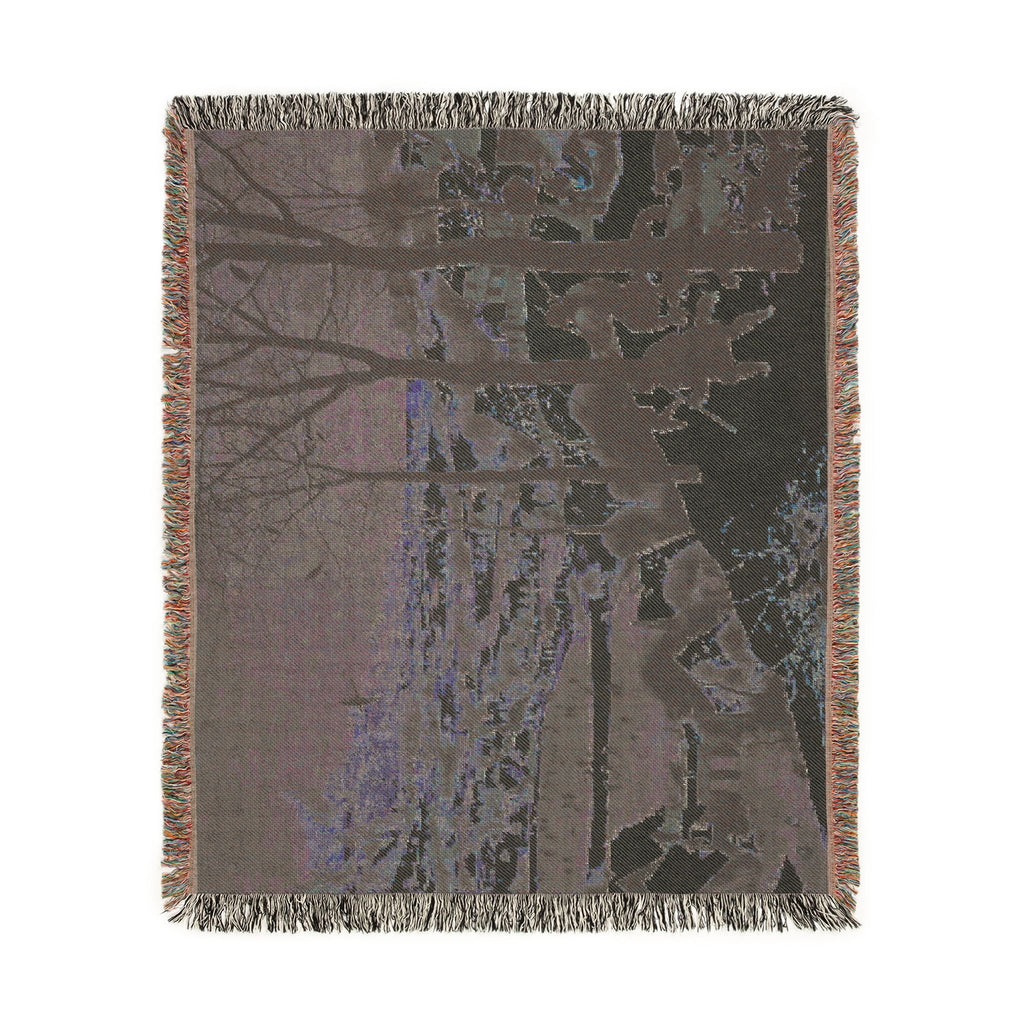 Pieter Bruegel the Elder - Hunters in the Snow (Winter) - Google Art Project | Woven Tapestry Blanket