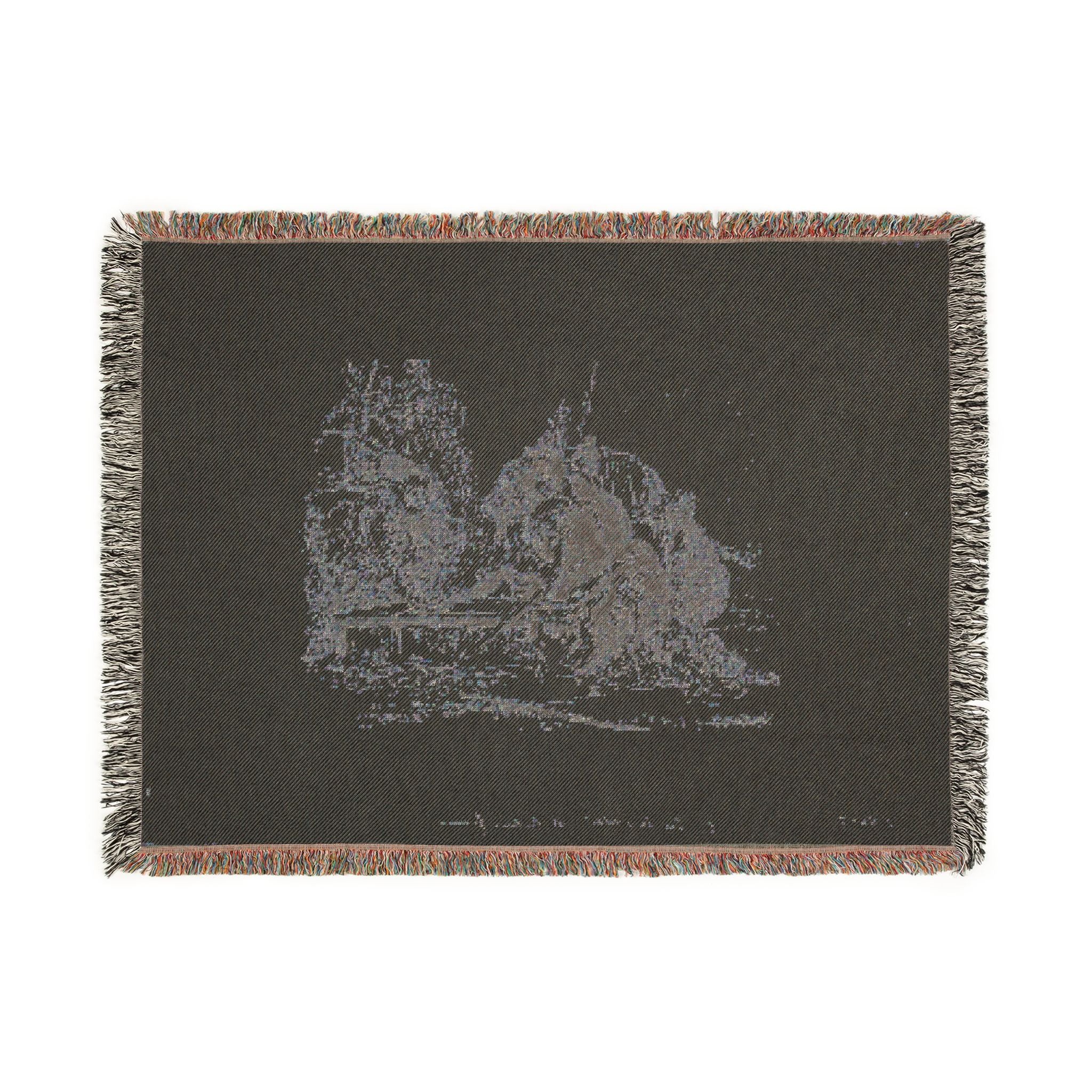Giovanni Battista Tiepolo - Two Soldiers and Two Women, from Capricci | Woven Tapestry Blanket