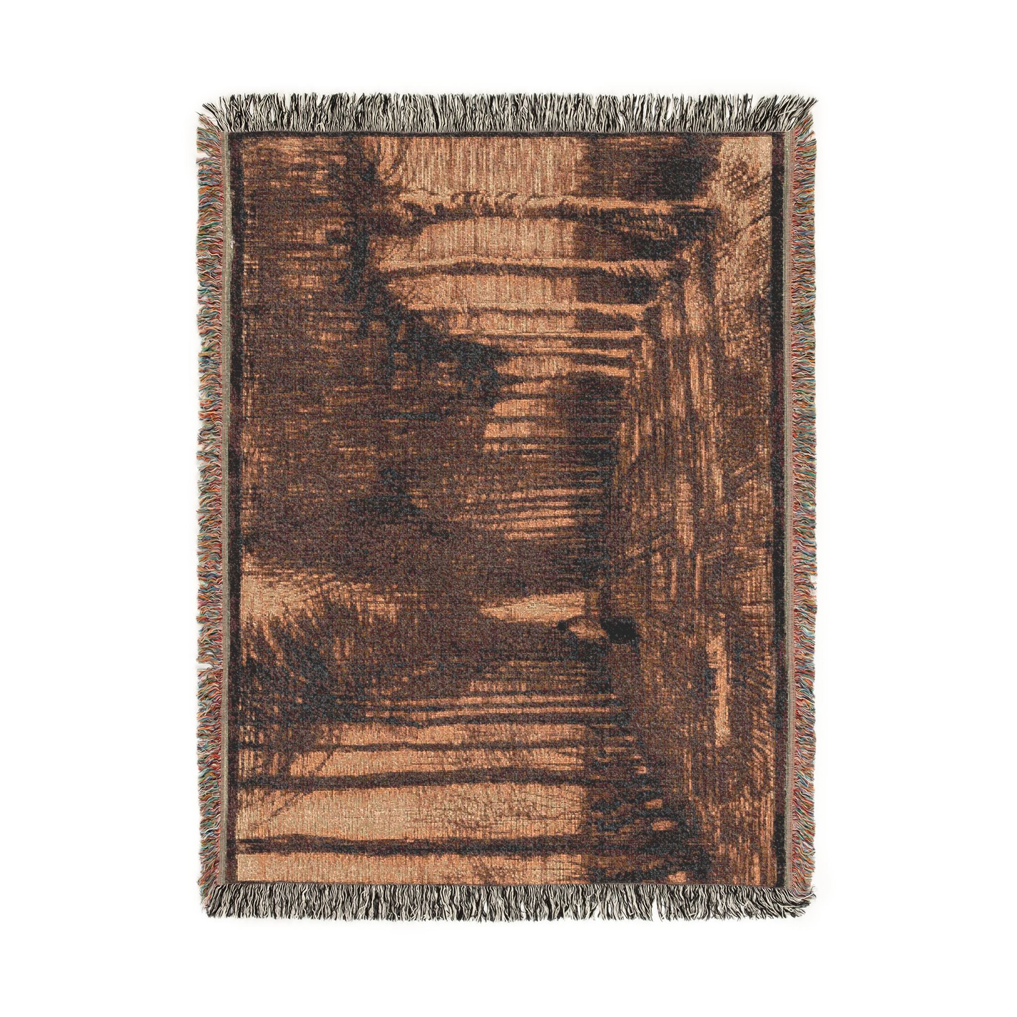 Vincent van Gogh - Avenue of Pollard Birches and Poplars | Woven Tapestry Blanket