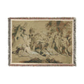 Nicolas Poussin - Drunken Silenus Satyr and Nymphs | Woven Tapestry Blanket