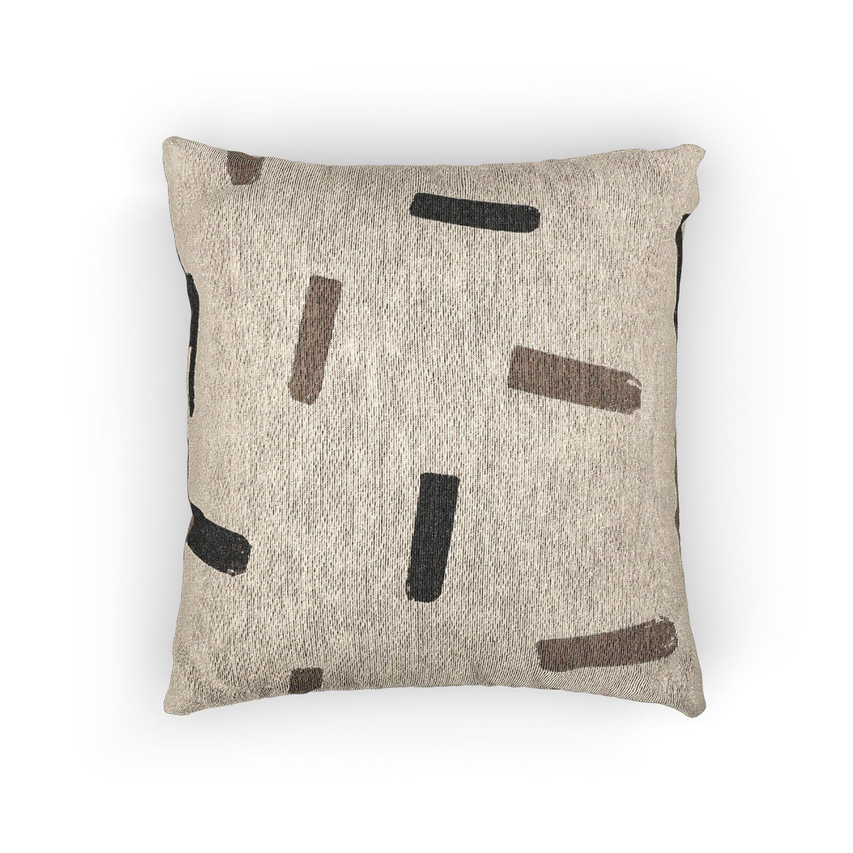 Hearth Brush Marks Woven Pillow