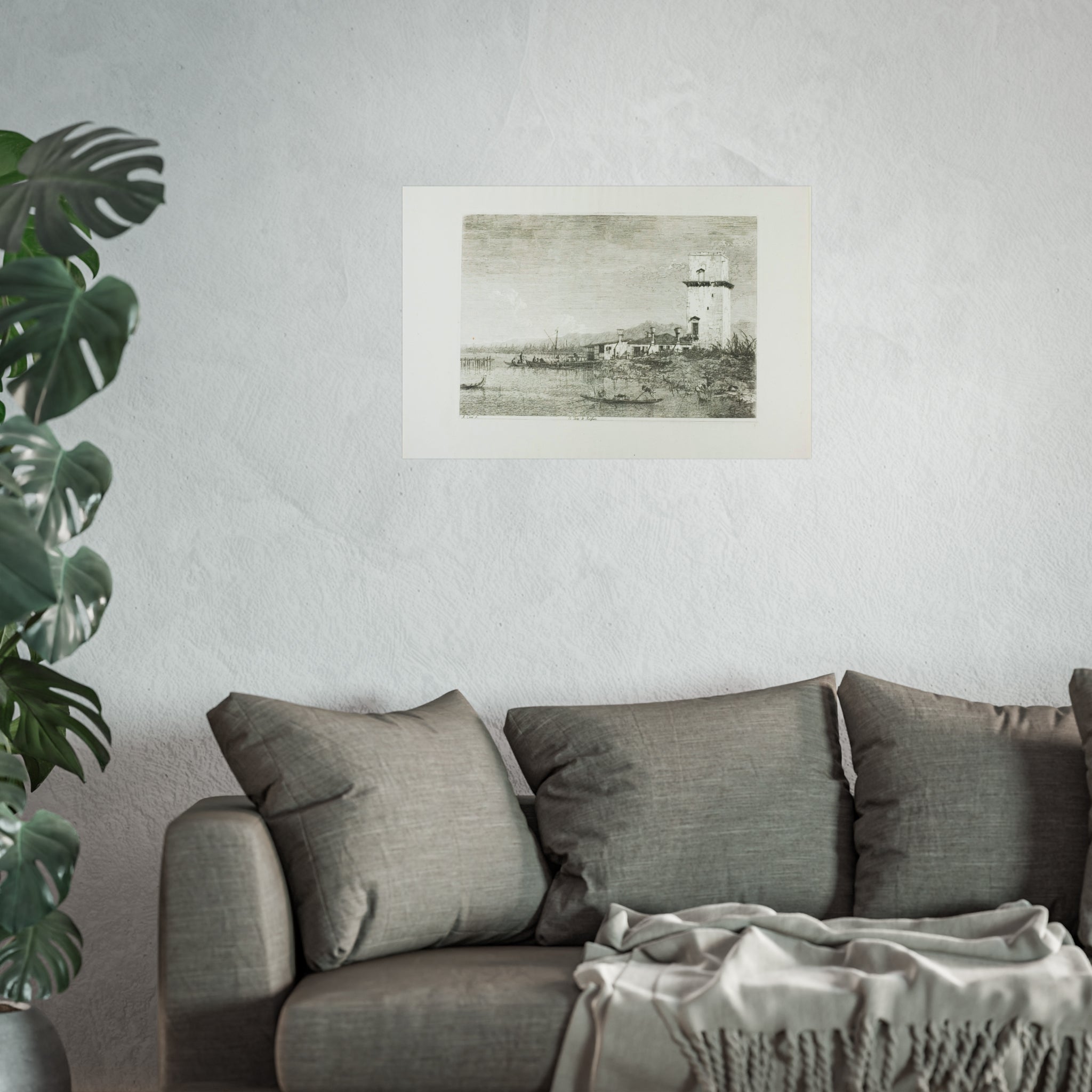 Canaletto - The Tower of Malghera, from Vedute | Fine Art Poster