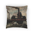 Charles François Daubigny - River Boat | Woven Pillow