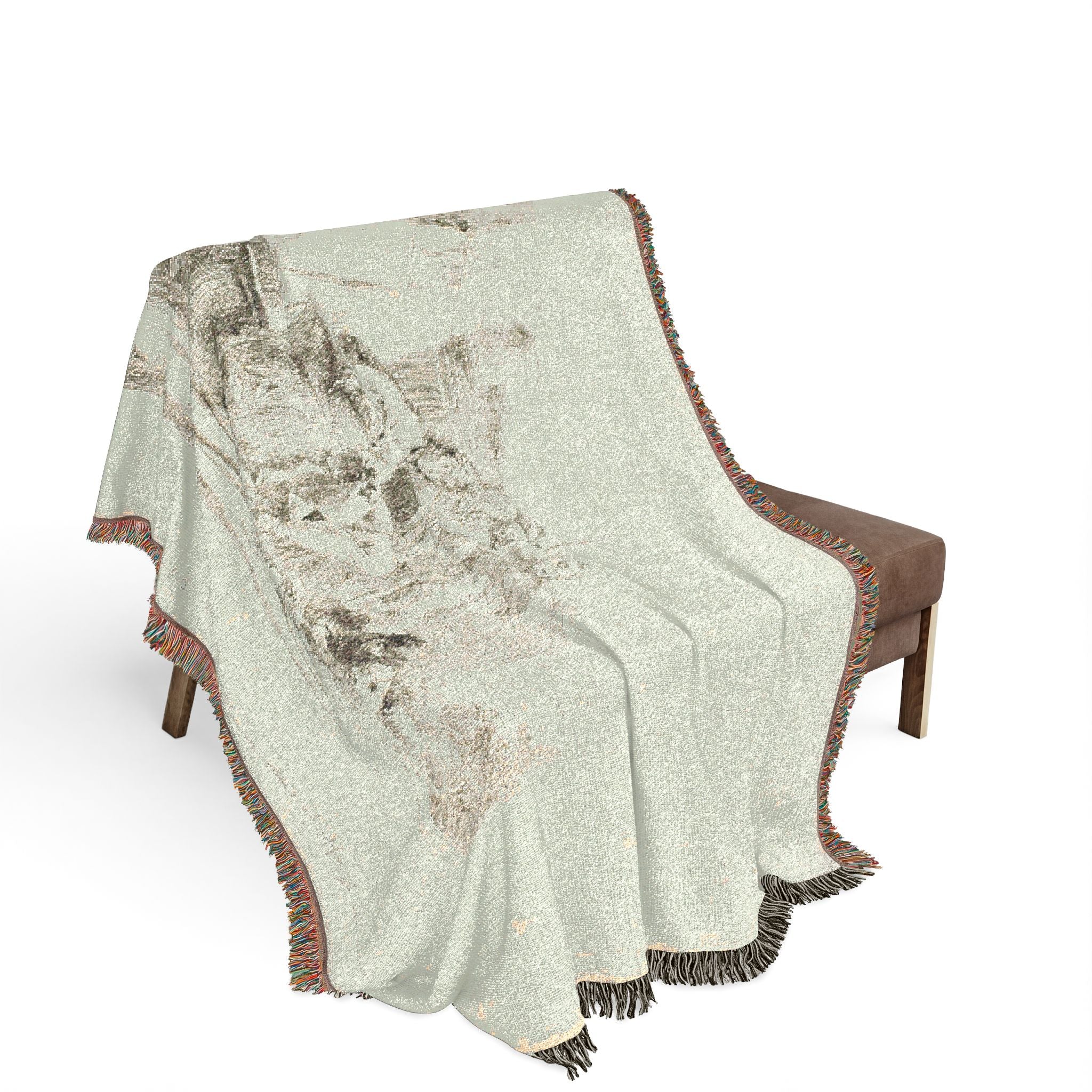 Giovanni Battista Tiepolo - Seated Youth Leaning Against an Urn, from Capricci | Woven Tapestry Blanket
