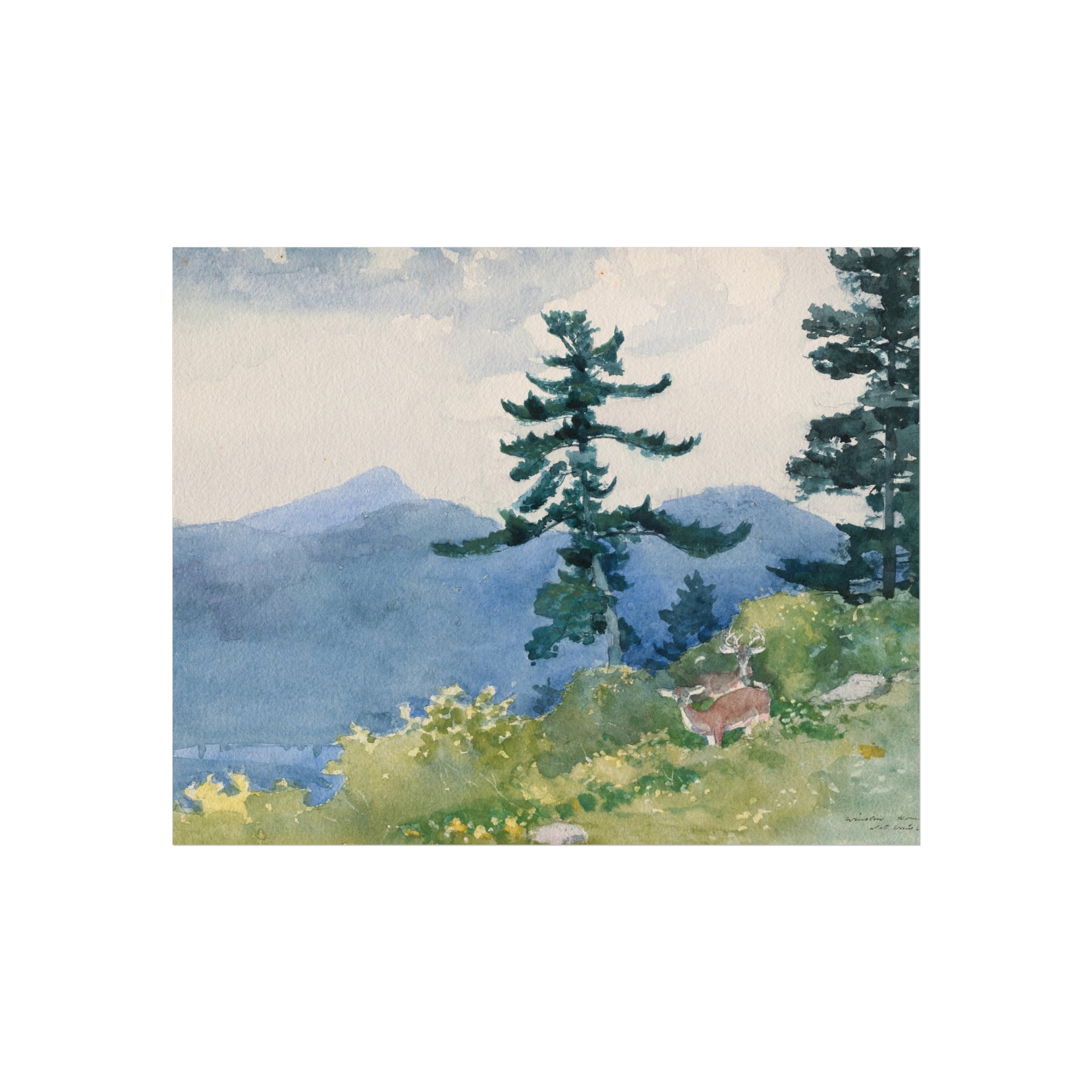 North Woods Club, Adirondacks Winslow Homer Fine Art Poster
