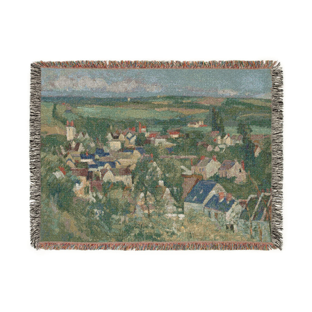 Paul Cezanne - Auvers, Panoramic View | Woven Tapestry Blanket