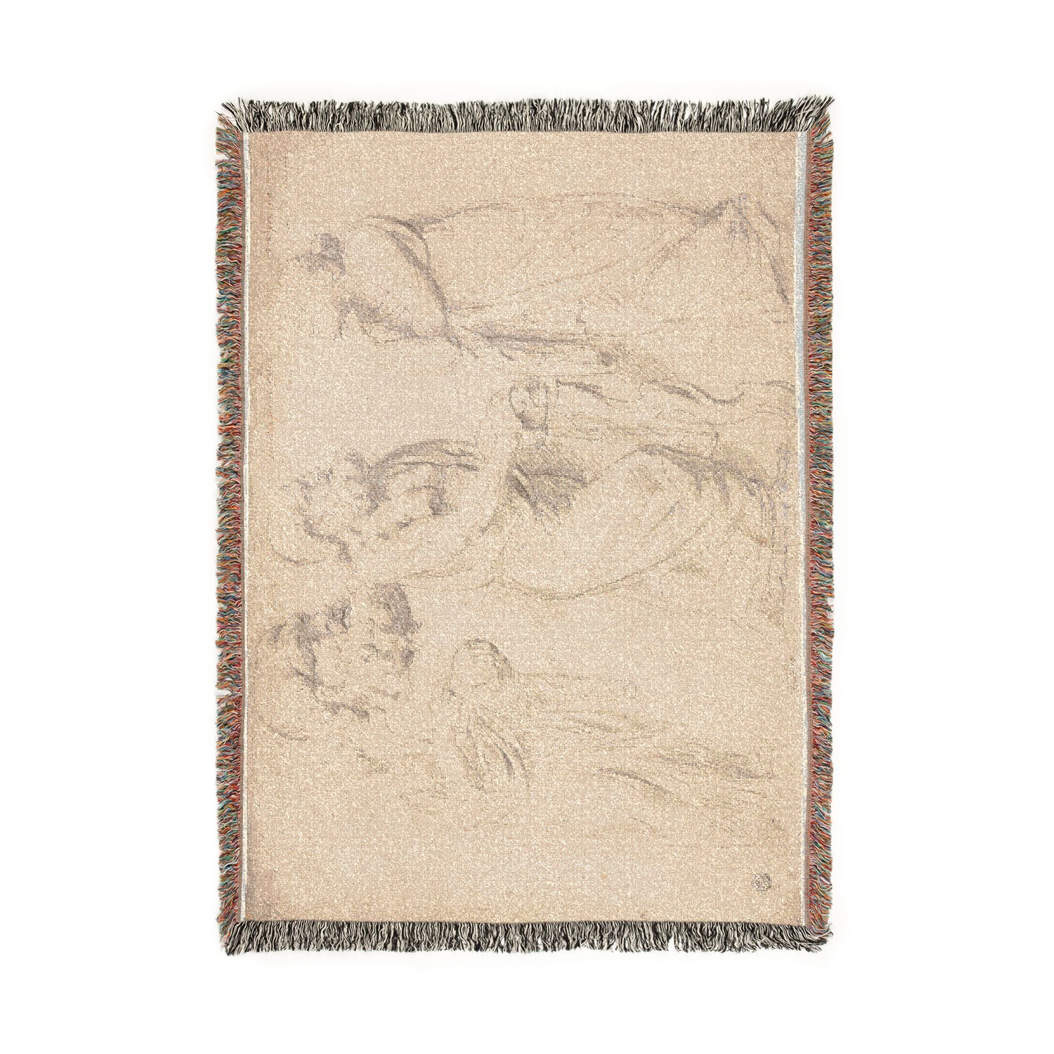 Peter Paul Rubens - Studies of a Roman Sarcophagus | Woven Tapestry Blanket