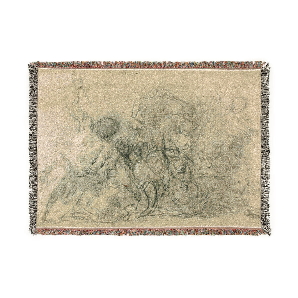Circle of Titian - Massacre of the Innocents | Woven Tapestry Blanket