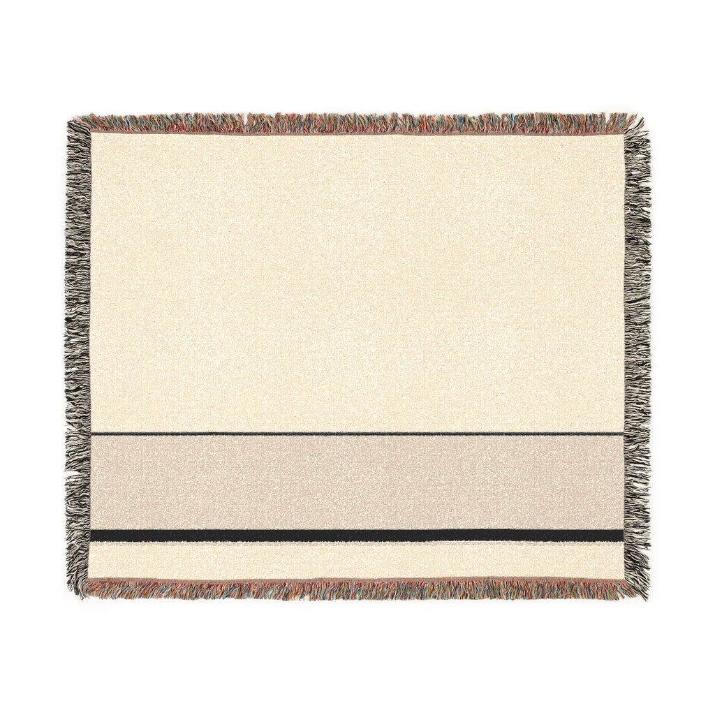Quiet Throw — Warm White · Oat · Ink