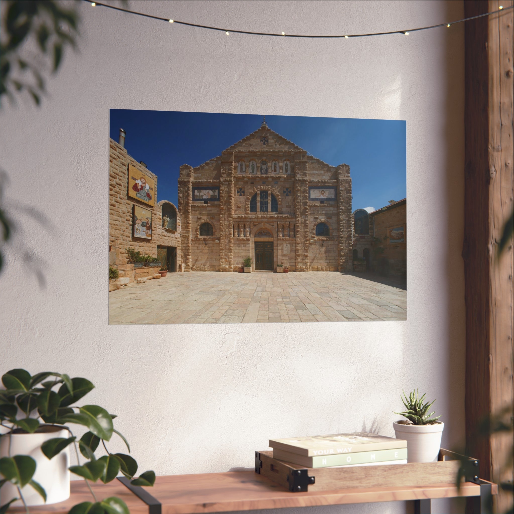 Shrine of the Beheading of Saint John the Baptist, Madaba, Jordan (دير اللاتين مادبا) | Fine Art Poster