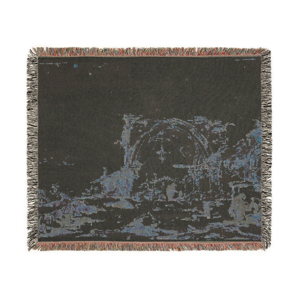 Francesco Guardi - A Capriccio with a Ruined Gothic Arch | Woven Tapestry Blanket