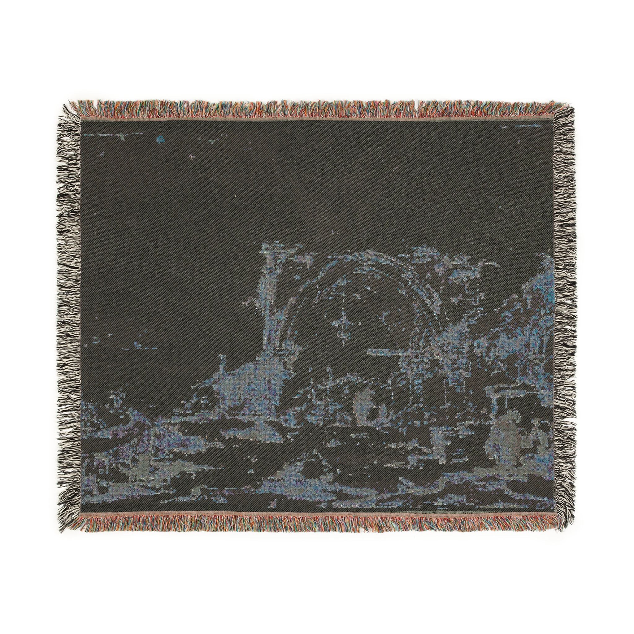 Francesco Guardi - A Capriccio with a Ruined Gothic Arch | Woven Tapestry Blanket