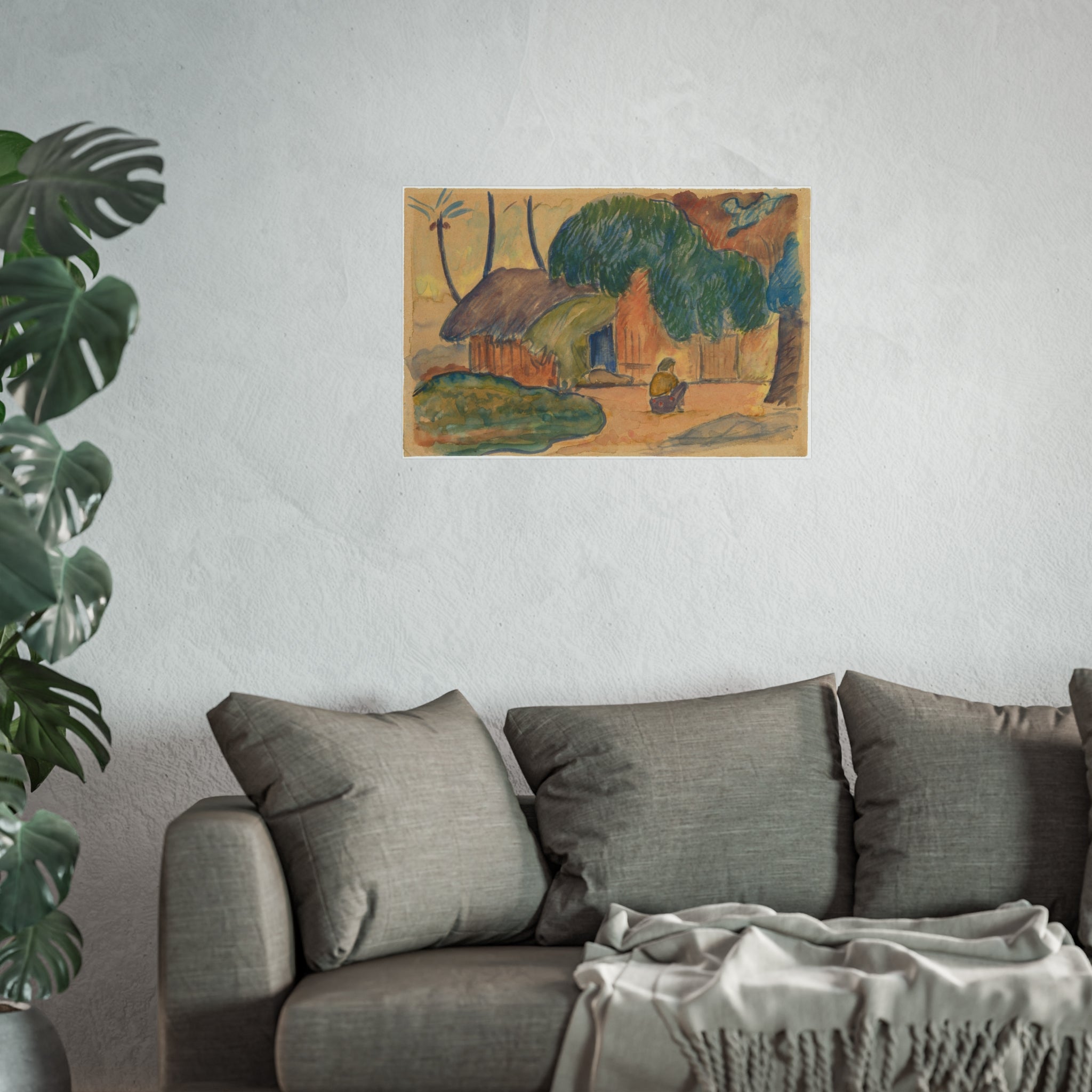 Paul Gauguin - Tahitian Hut | Fine Art Poster