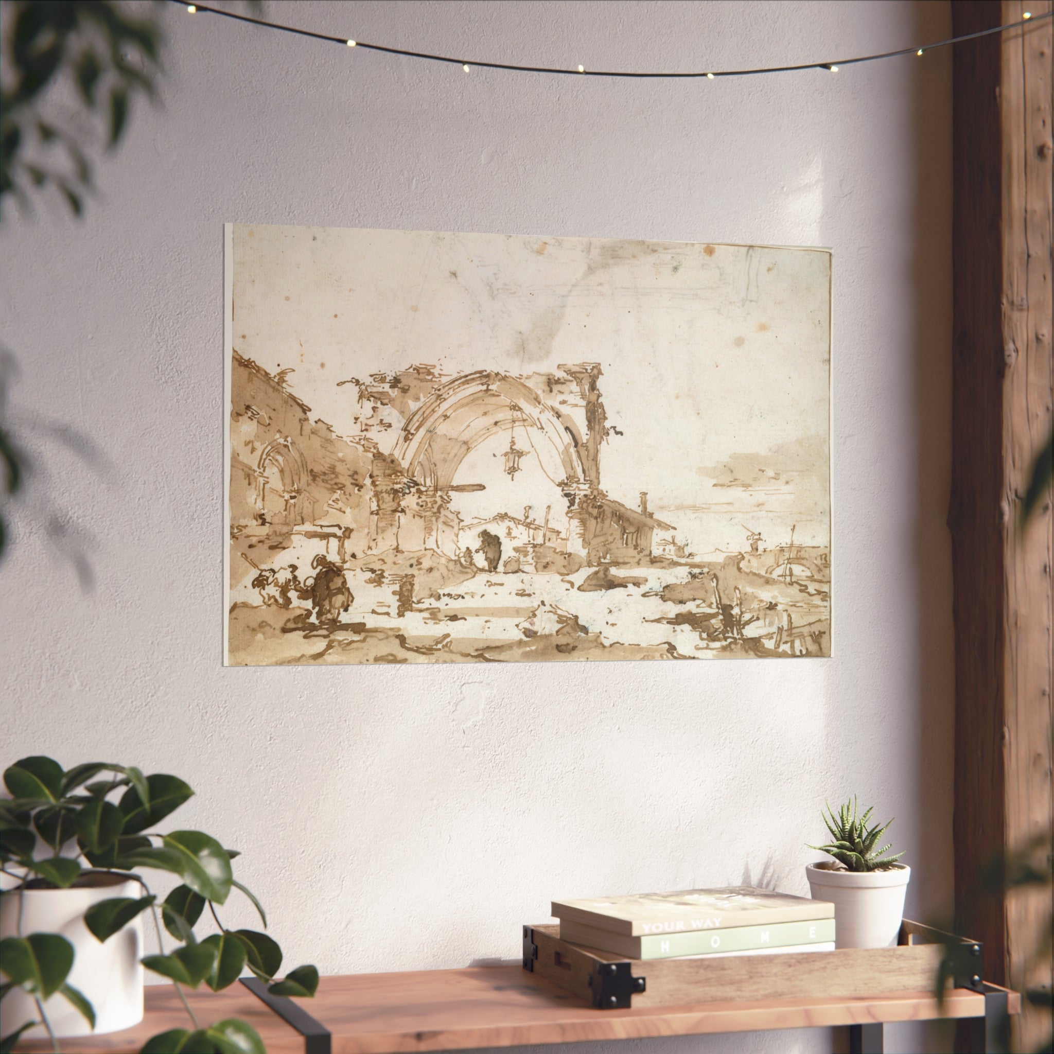 Francesco Guardi - A Capriccio with a Ruined Gothic Arch | Fine Art Poster