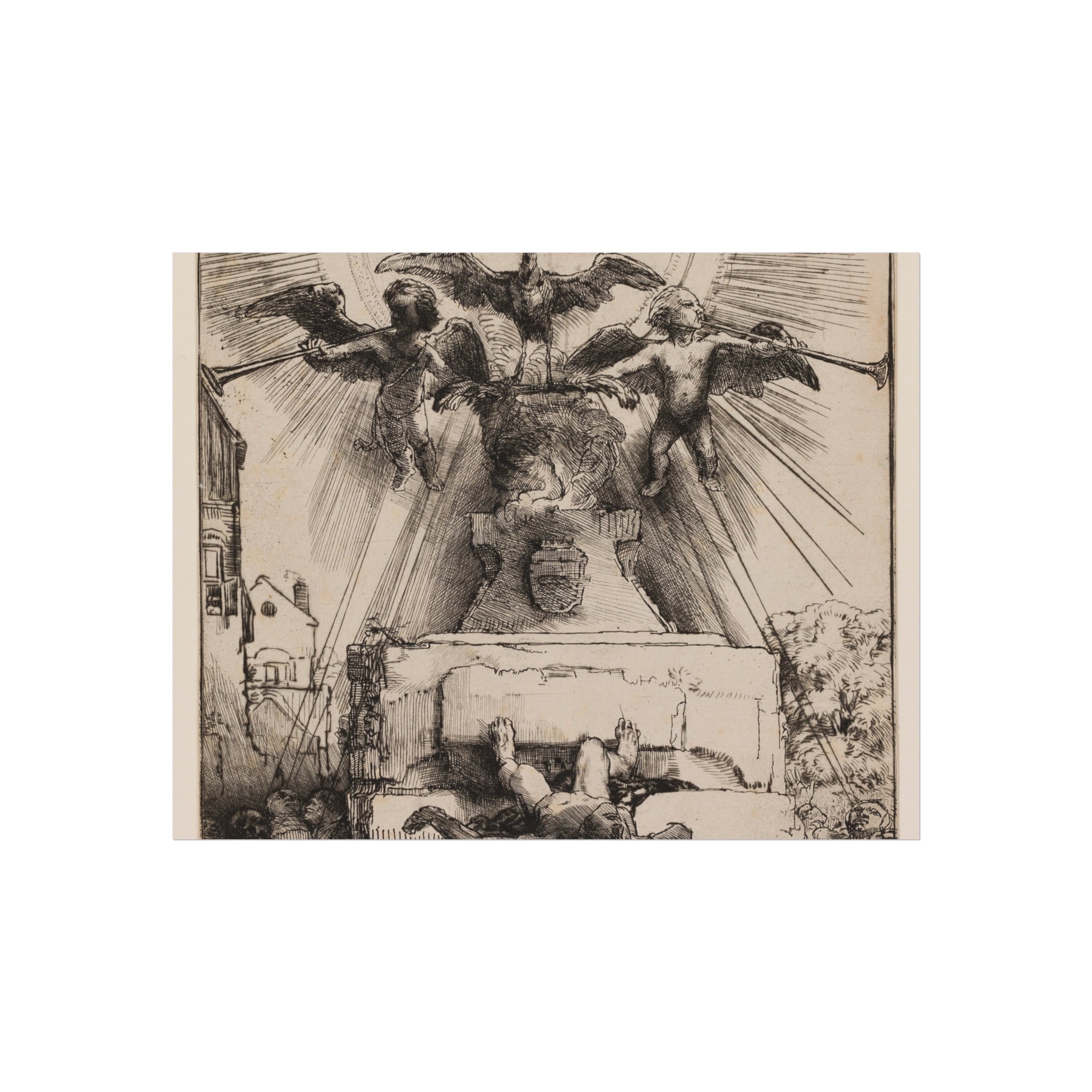 Rembrandt van Rijn - The Phoenix or The Statue Overthrown | Fine Art Poster