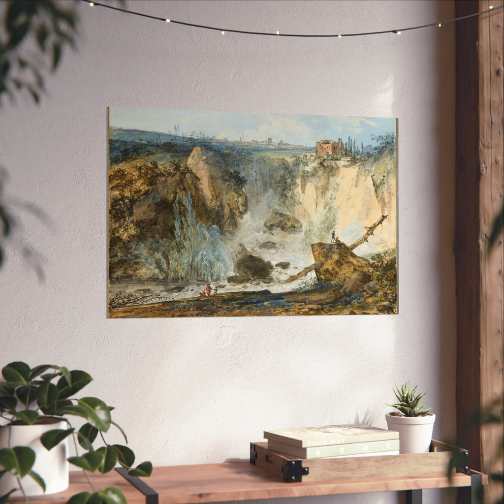 Louis Gabriel Moreau - Waterfall | Fine Art Poster