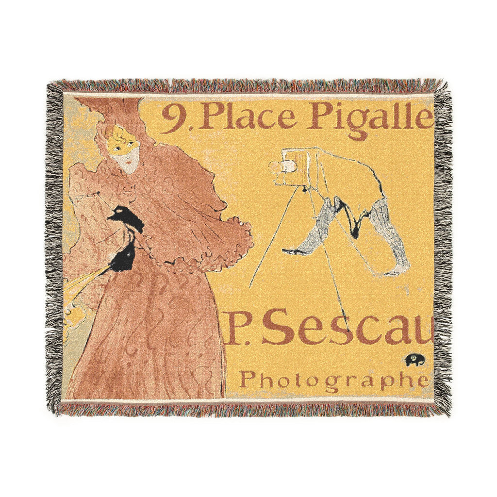 Henri de Toulouse-Lautrec - The Photographer Sescau | Woven Tapestry Blanket