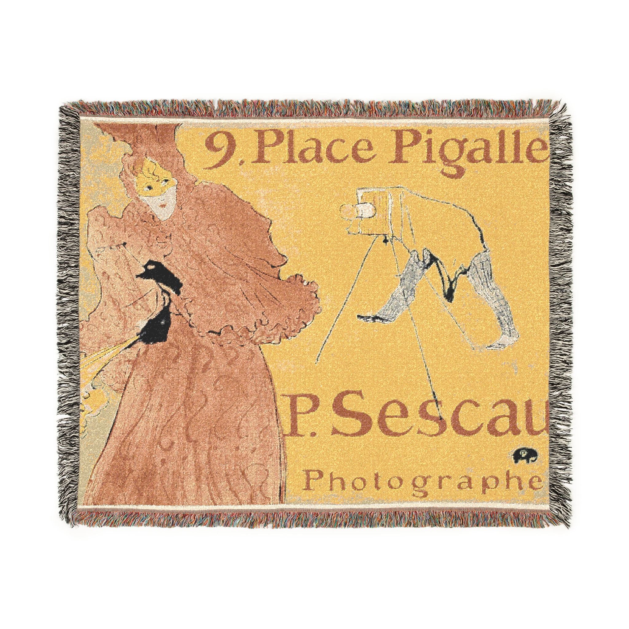 Henri de Toulouse-Lautrec - The Photographer Sescau | Woven Tapestry Blanket