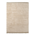 Cream Solid Hand-Knotted Rug