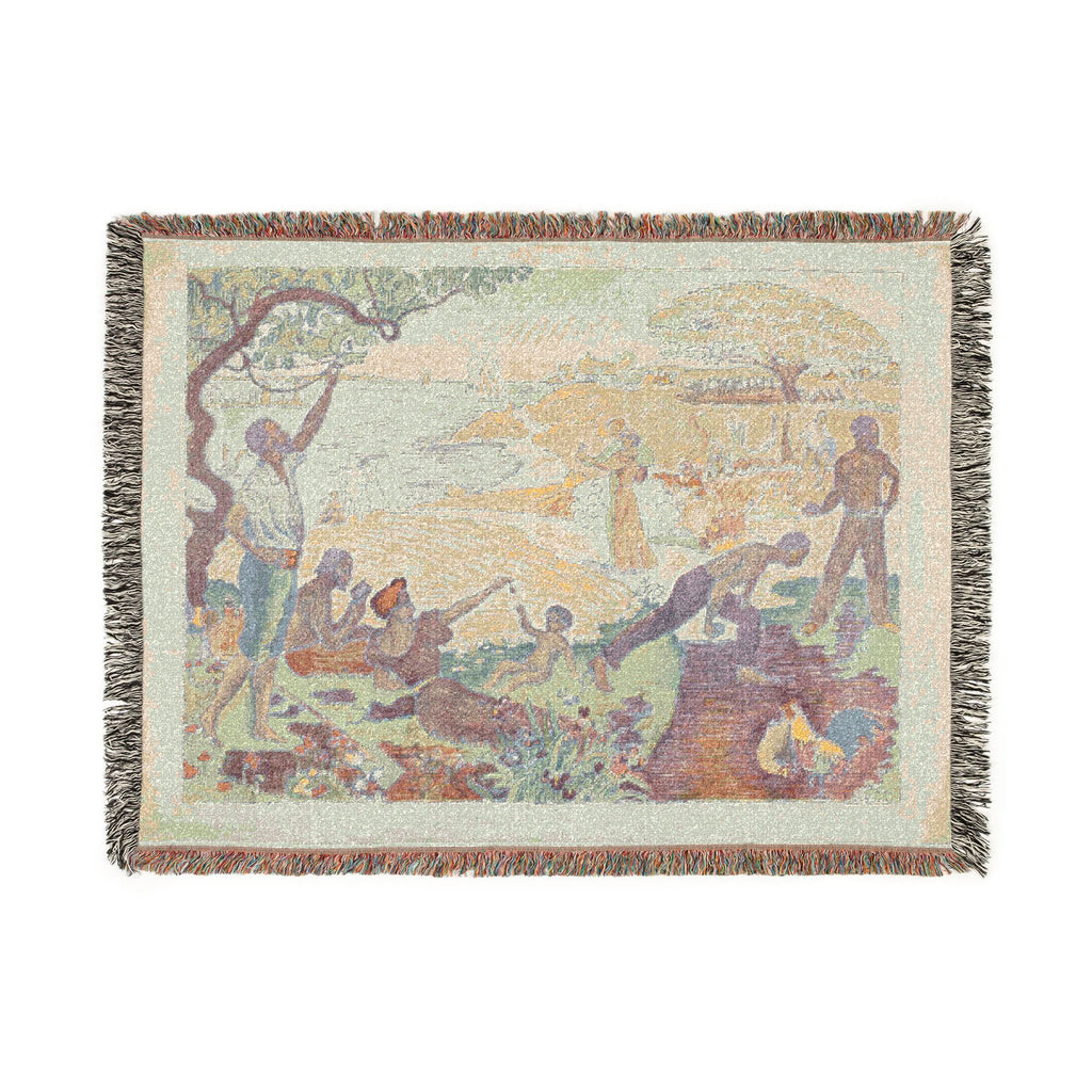 Paul Signac - In Times of Harmony | Woven Tapestry Blanket