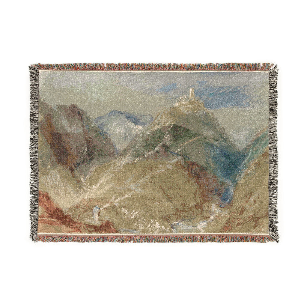 Joseph Mallord William Turner - Castle on Height near Geneva | Woven Tapestry Blanket