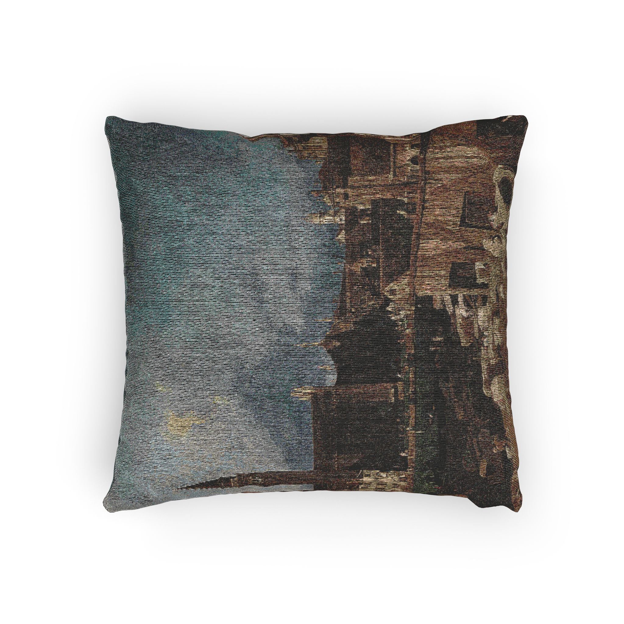 Canaletto - The Stonemason's Yard | Woven Pillow